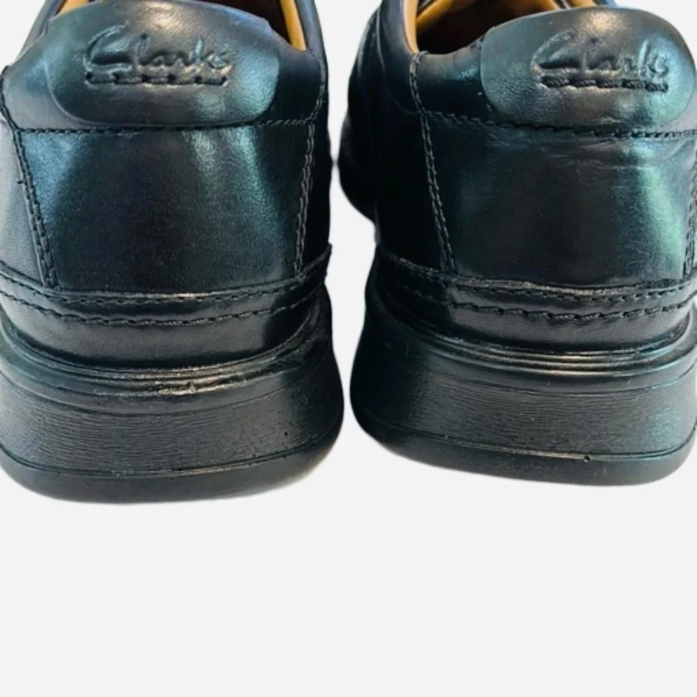 Clark Collection Soft Cushion Mens Oxfords, Size 12W, Black